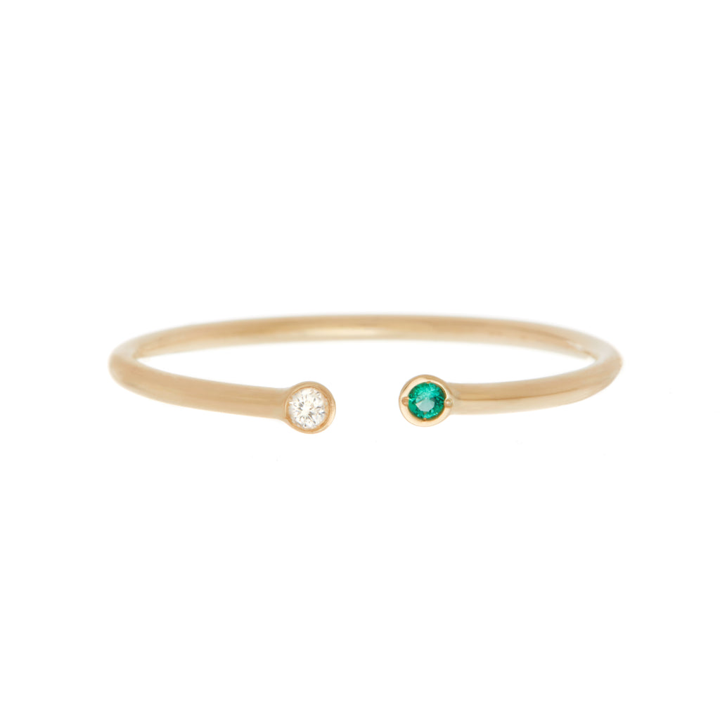 Dual Birthstone Ring -- Ariel Gordon Jewelry