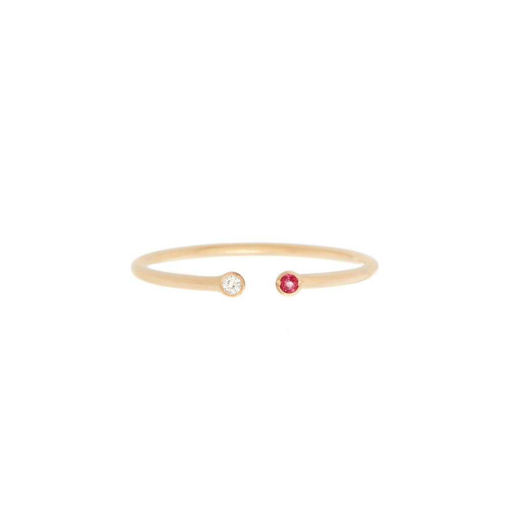 Dual Birthstone Ring -- Ariel Gordon Jewelry