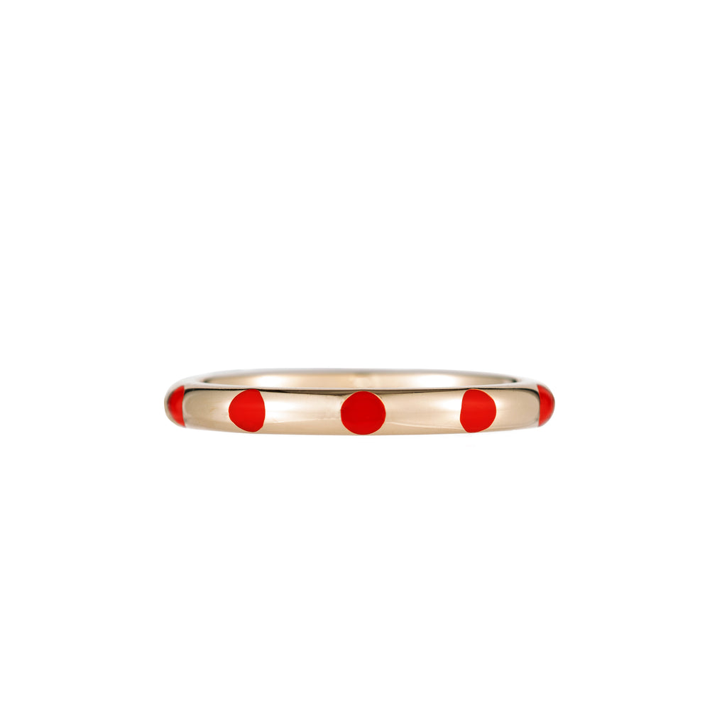 Mini Dottie Enamel Ring -- Ariel Gordon Jewelry