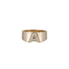 Pave Letter Ring - Pave Letter Ring -- Ariel Gordon Jewelry