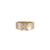 Pave Letter Ring - Pave Letter Ring -- Ariel Gordon Jewelry