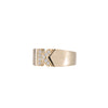 Pave Letter Ring - Pave Letter Ring -- Ariel Gordon Jewelry
