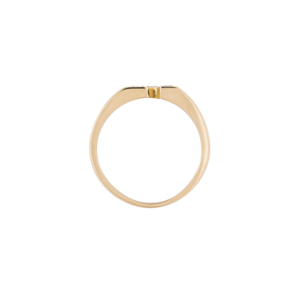 Pave Letter Ring -- Ariel Gordon Jewelry