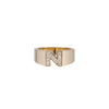 Pave Letter Ring - Pave Letter Ring -- Ariel Gordon Jewelry