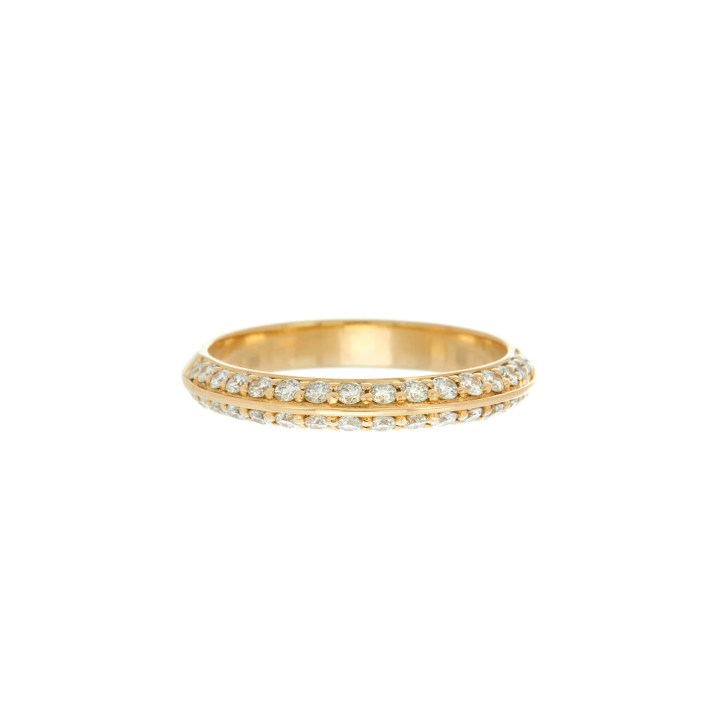 Pavé Knife Edge Ring -- Ariel Gordon Jewelry