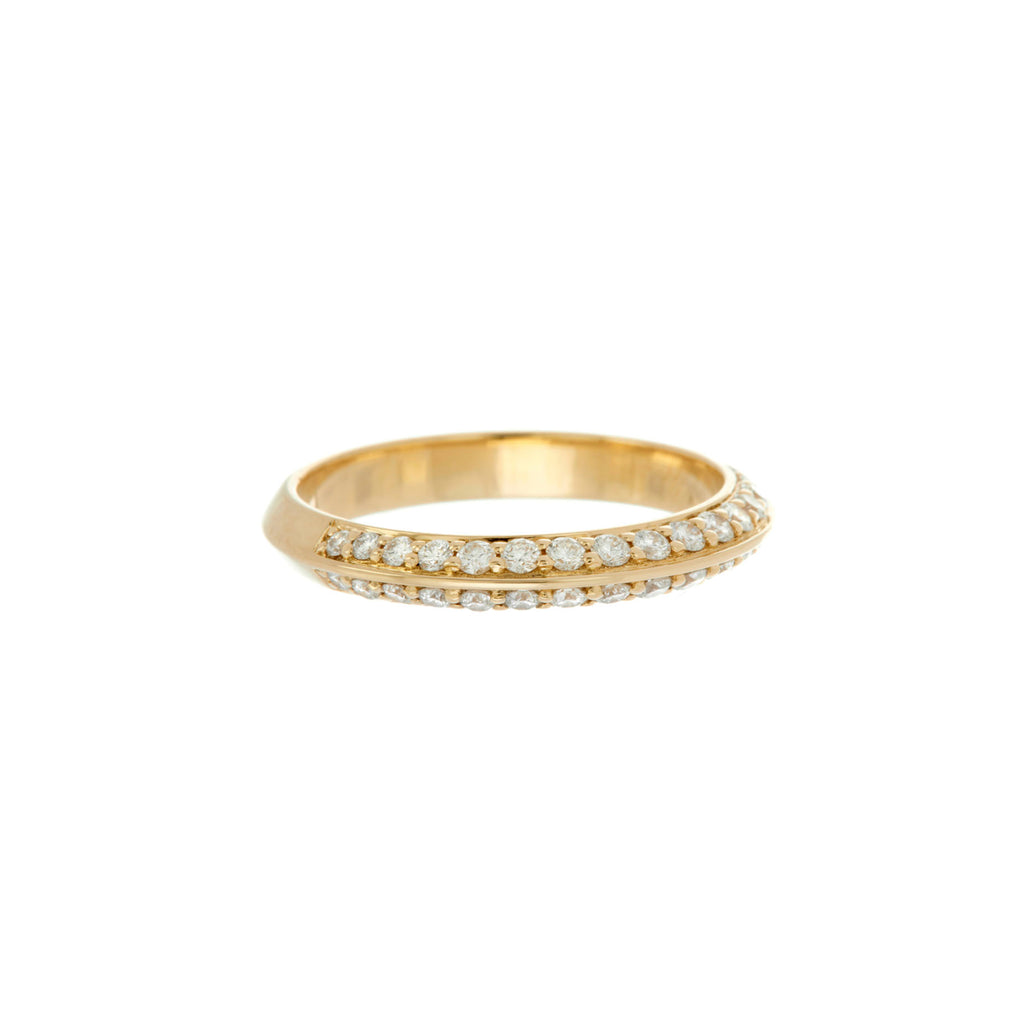 Pavé Knife Edge Ring -- Ariel Gordon Jewelry