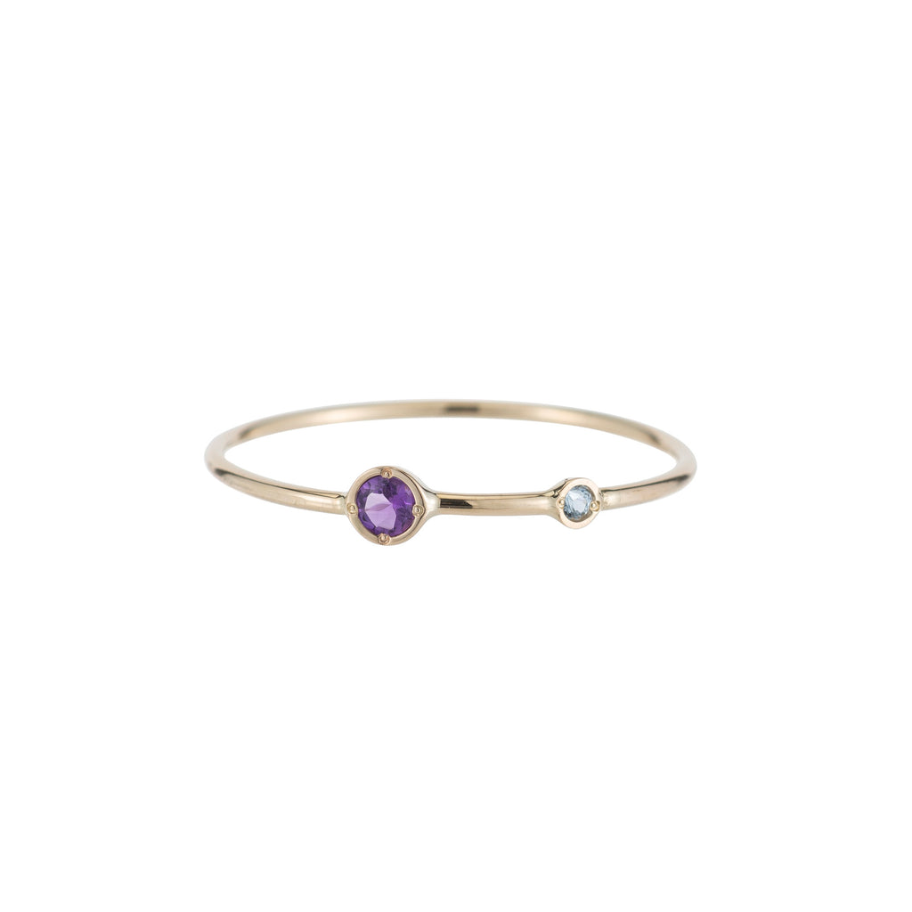 Double Birthstone Stacking Ring -- Ariel Gordon Jewelry