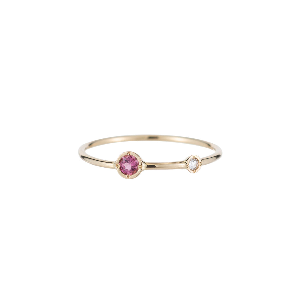 Double Birthstone Stacking Ring -- Ariel Gordon Jewelry