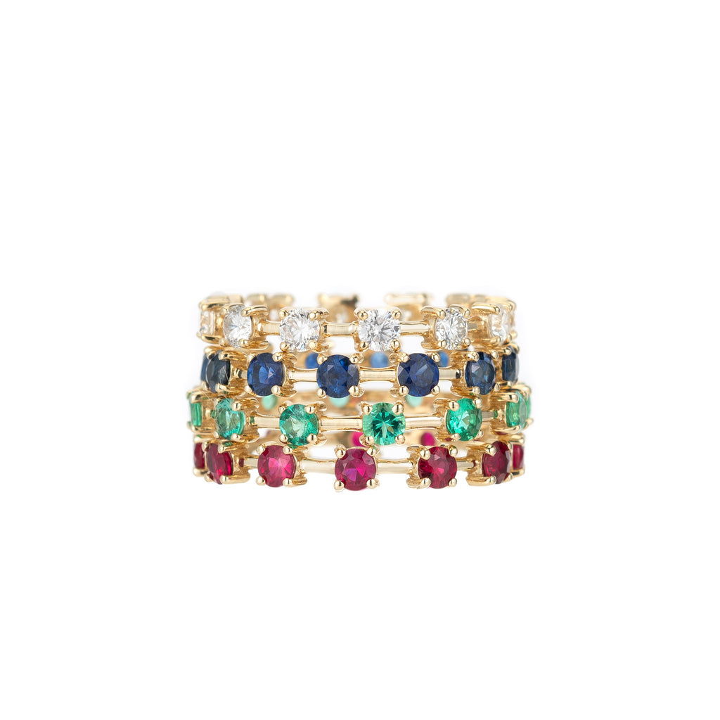Sapphire Tennis Eternity Band -- Ariel Gordon Jewelry