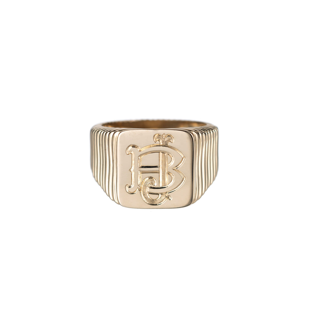 Strata Signet Ring -- Ariel Gordon Jewelry