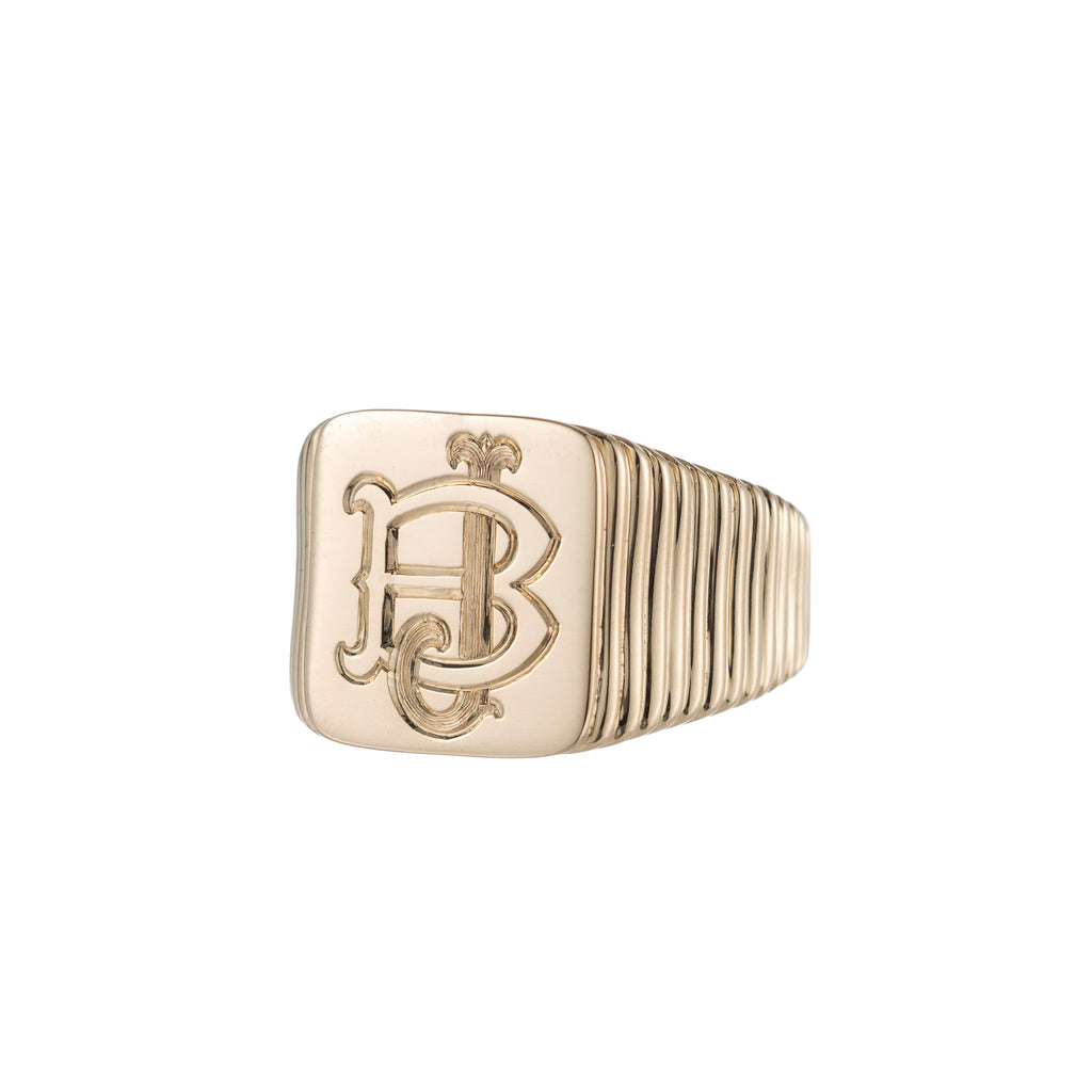 Strata Signet Ring -- Ariel Gordon Jewelry