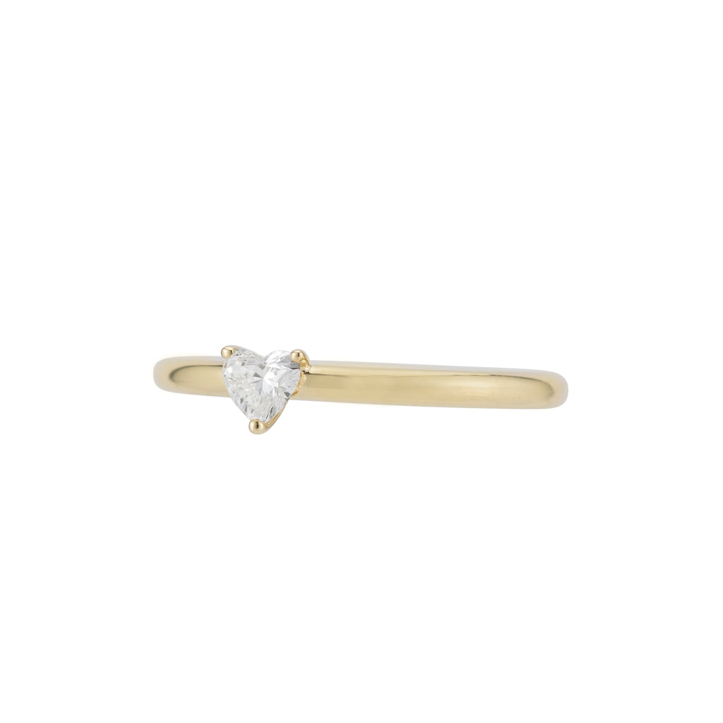 Teensy Heart Diamond Ring -- Ariel Gordon Jewelry