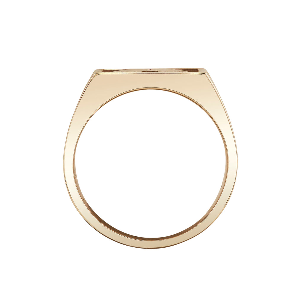 Varsity Initial Ring -- Ariel Gordon Jewelry