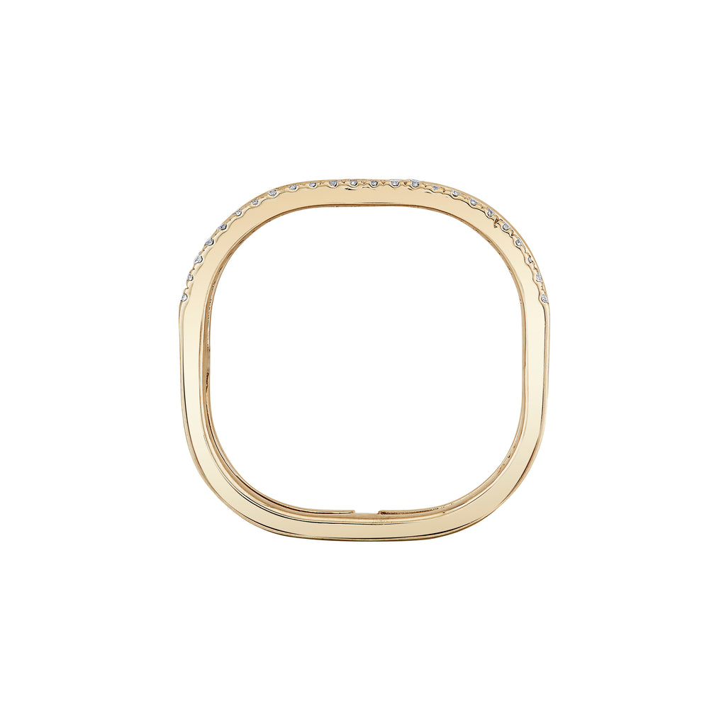 Pave Double Line Ring -- Ariel Gordon Jewelry