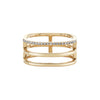 Pave Triple Line Ring - Pave Triple Line Ring -- Ariel Gordon Jewelry
