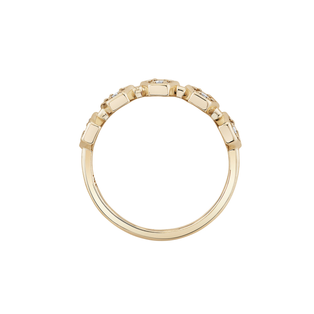 Diamond Hex Demi Eternity Ring -- Ariel Gordon Jewelry