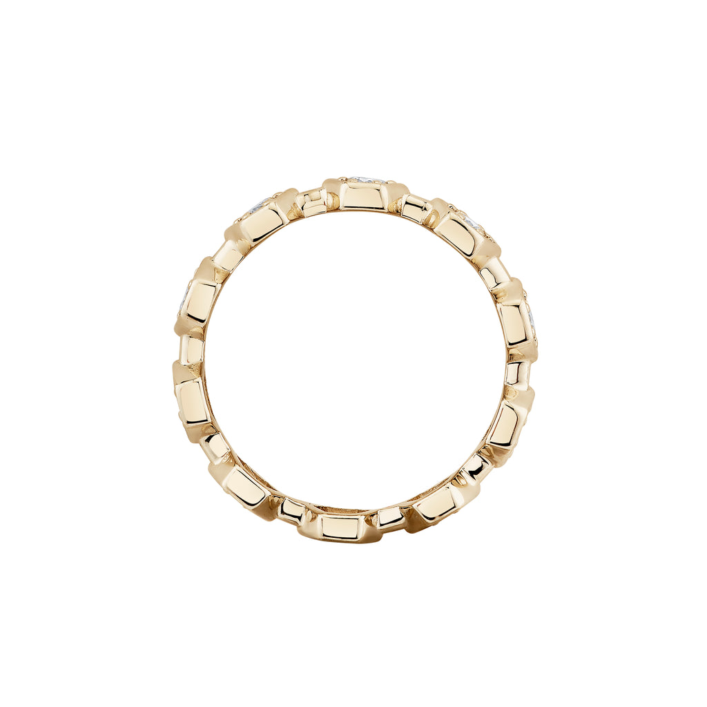 Diamond Hex Eternity Ring -- Ariel Gordon Jewelry