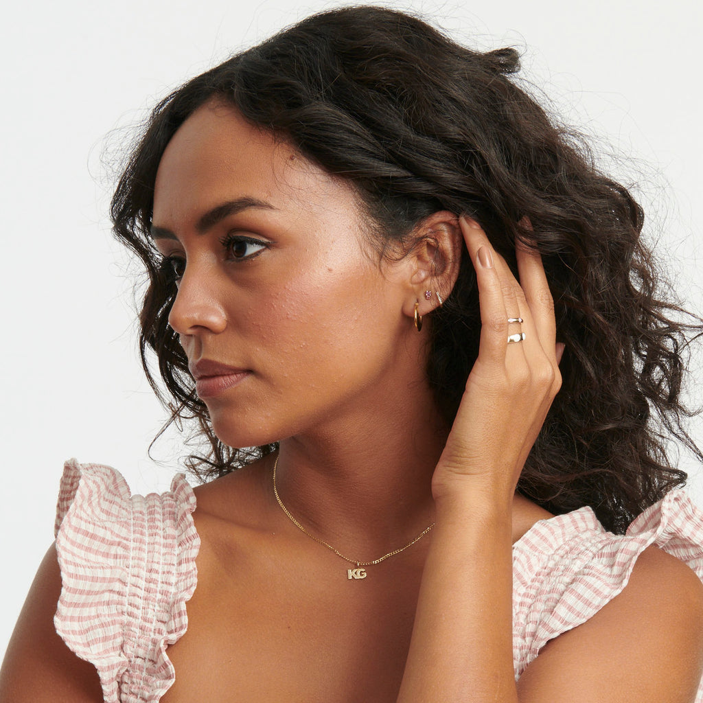 Helium Knife Edge Hoops -- Ariel Gordon Jewelry