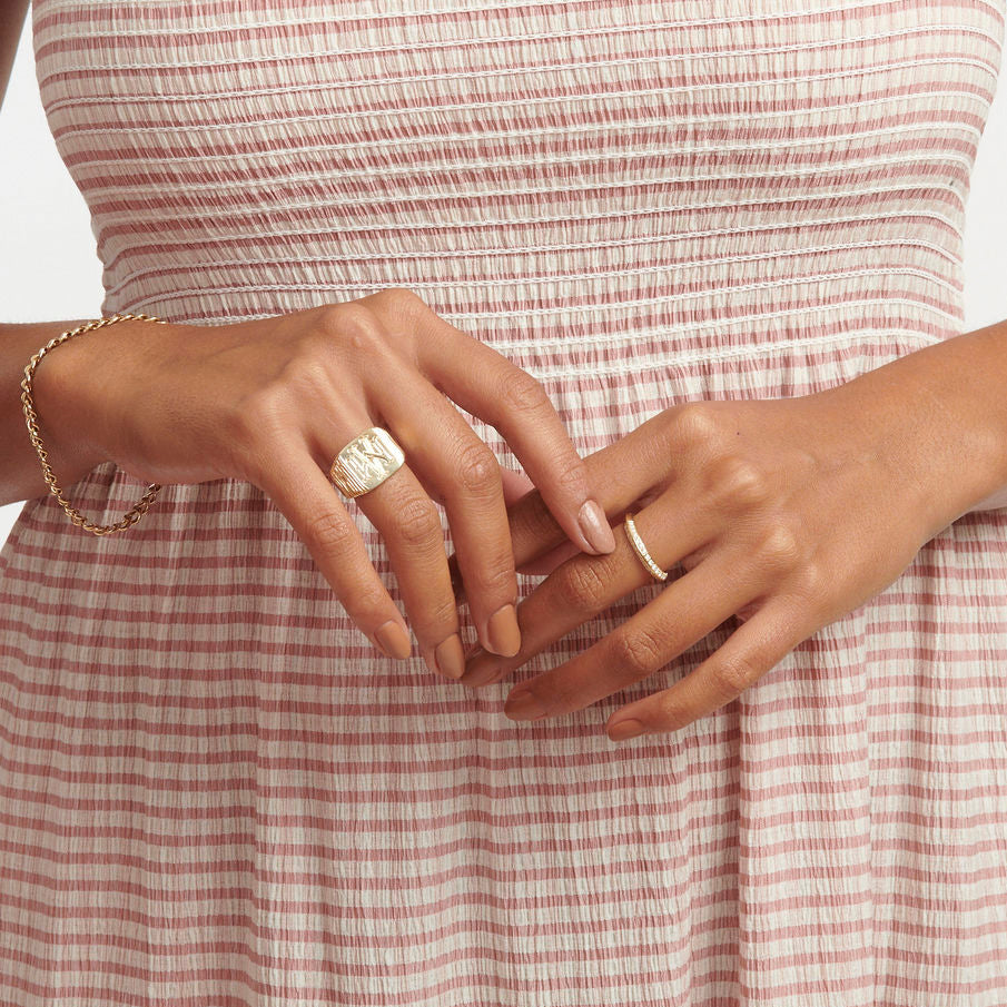 Pavé Knife Edge Ring -- Ariel Gordon Jewelry