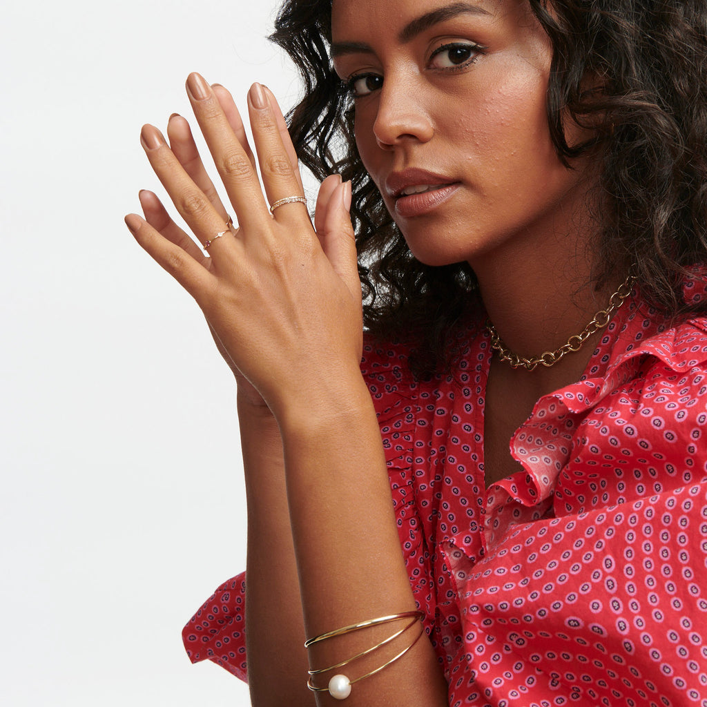 Pave Knife Edge Ring -- Ariel Gordon Jewelry