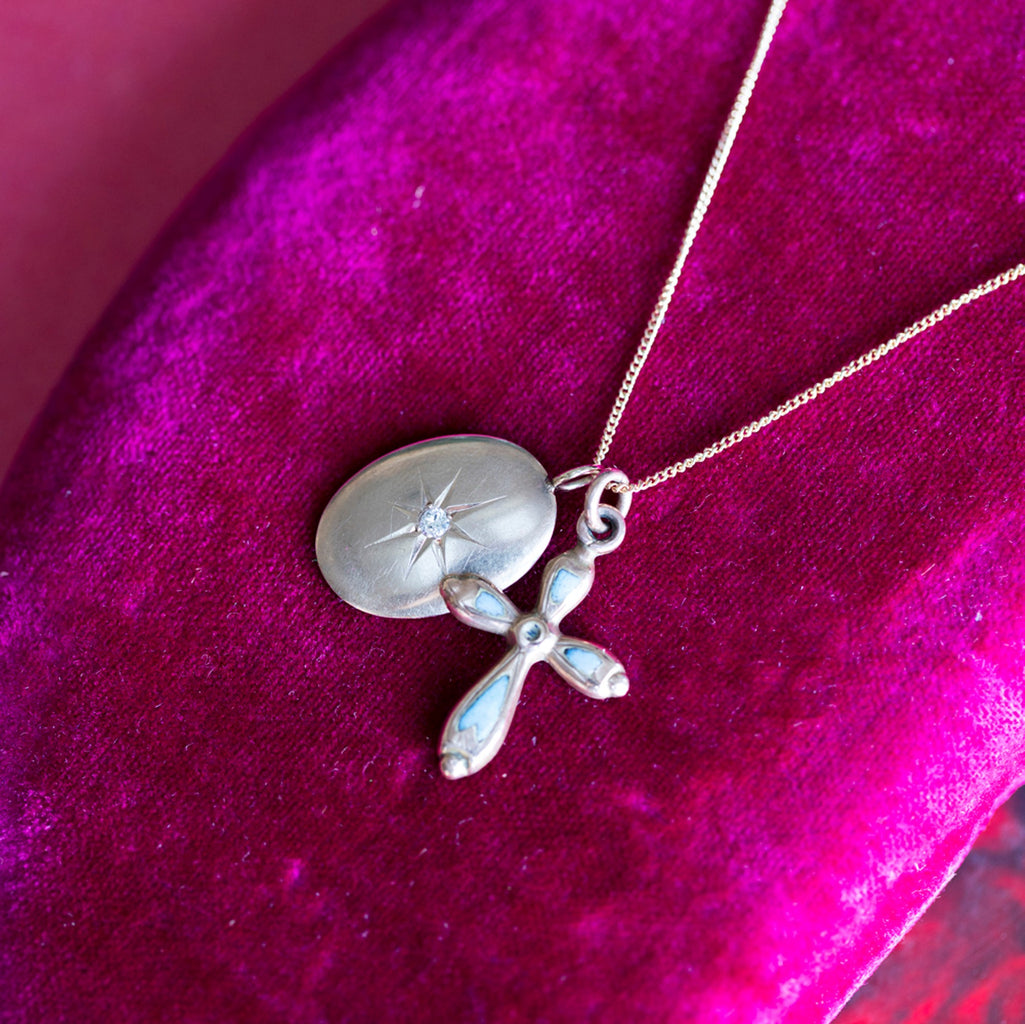 Oval Diamond Pendant -- Ariel Gordon Jewelry