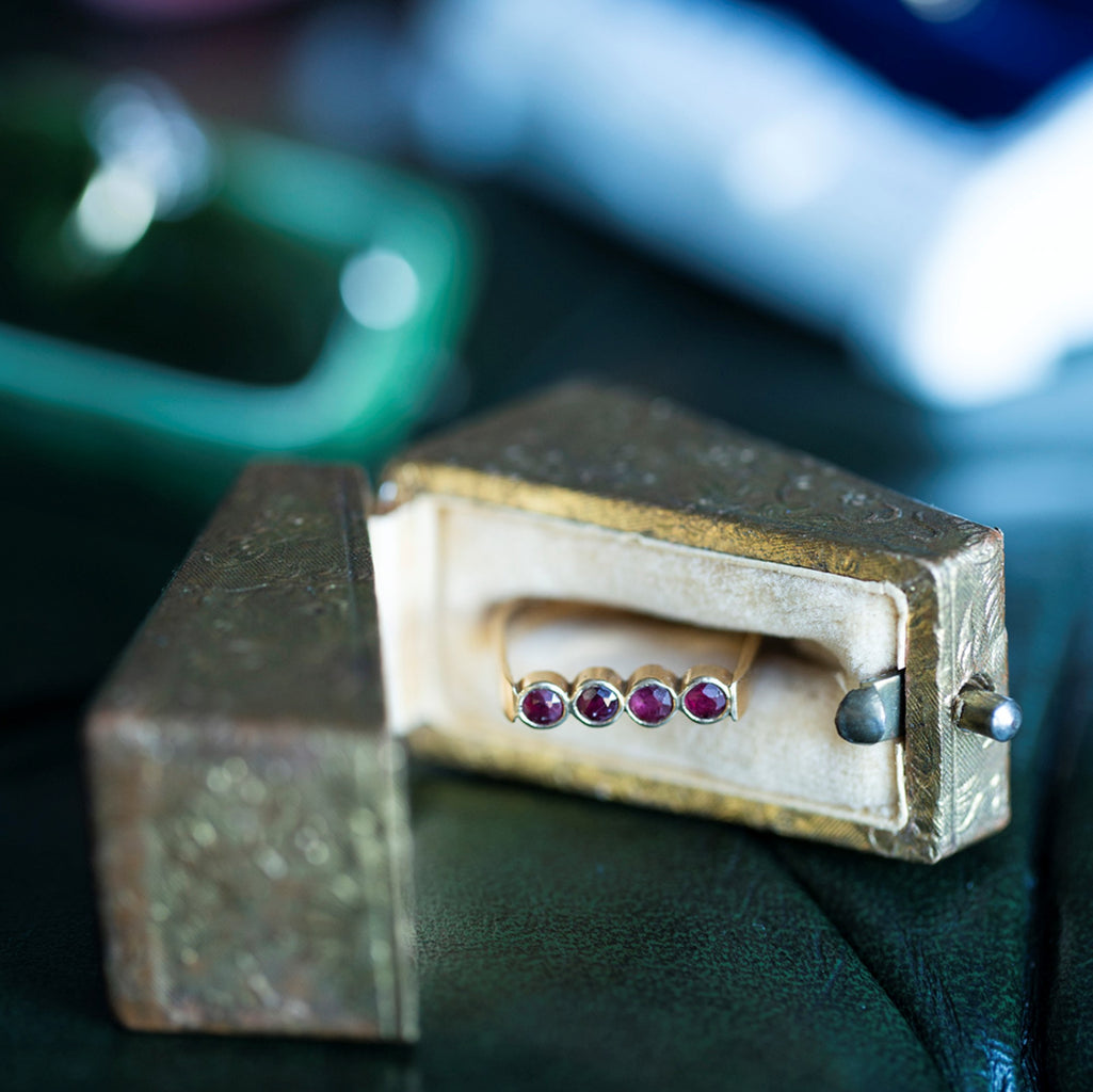 Ruby Bezel Ring -- Ariel Gordon Jewelry