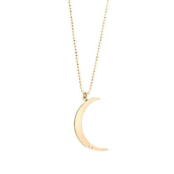 Crescent Moon Pendant Necklace