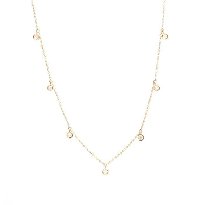 Diamond Droplet Necklace -- Ariel Gordon Jewelry
